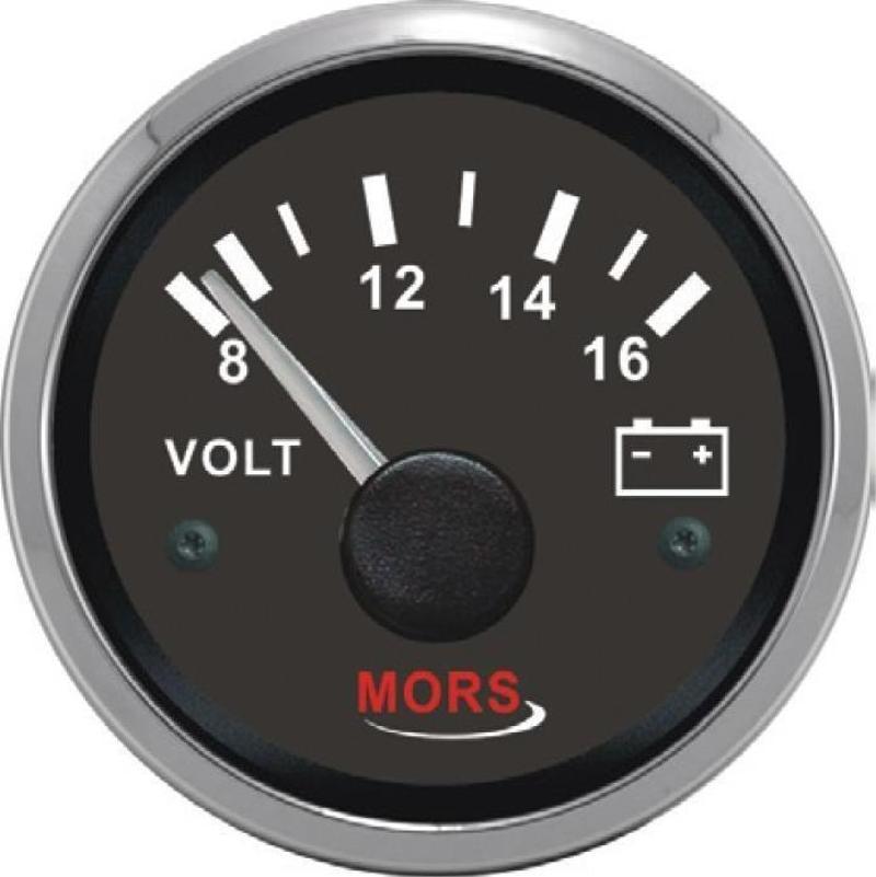 Voltmetre 12 Volt Siyah