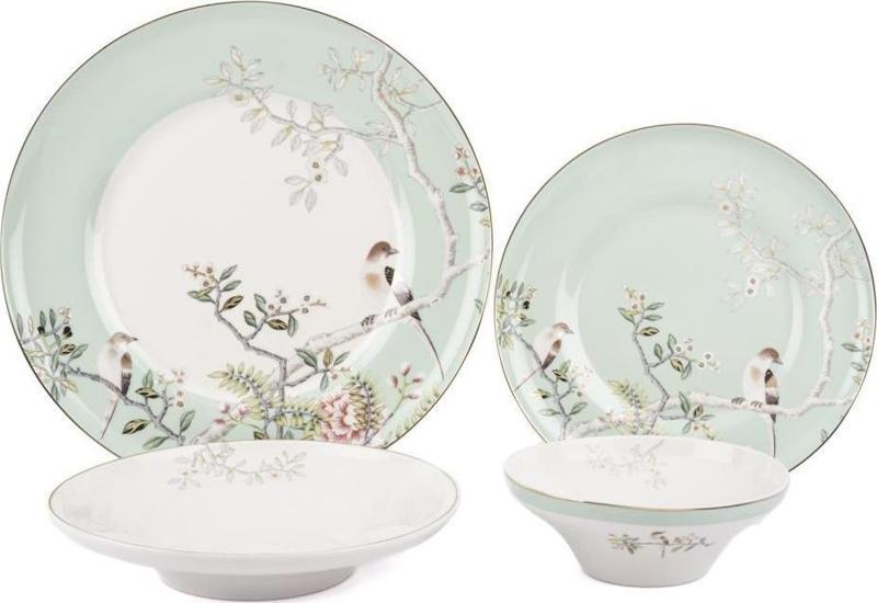Bird Garden 24 Parça 6 Kişilik Yemek Takımı