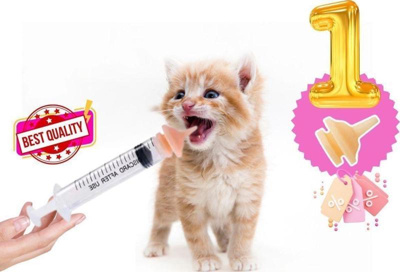 Evcil Hayvan Mini Silikon Meme Yavru Kedi Köpek Hamster Emzik Biberon 1 Adet