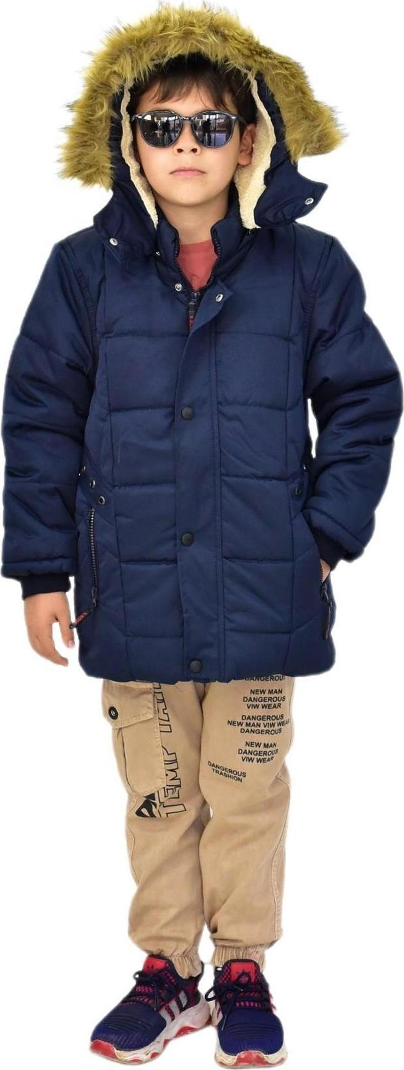 Erkek Çocuk Kapüşonlu Mont BS-2014