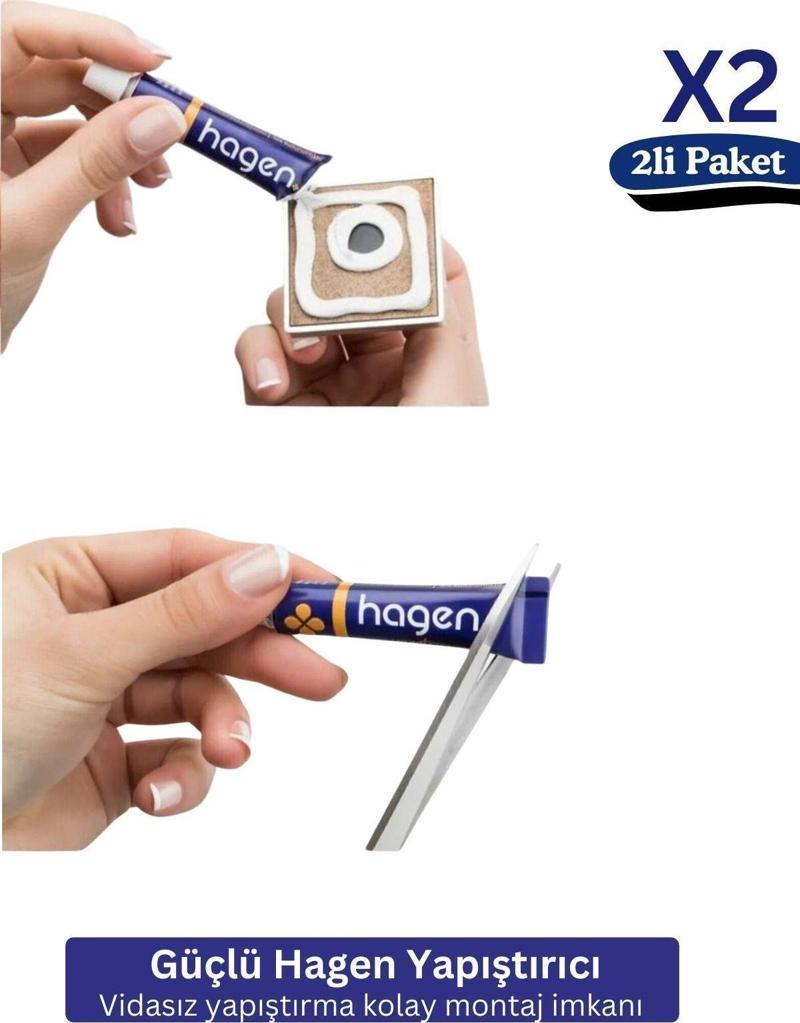 2Li Paket Güçlü Yapıştırıcı Extra Güçlü Delmeye Son Vidasız Yapıştırma Süper Hızlı Yapıştırıcı