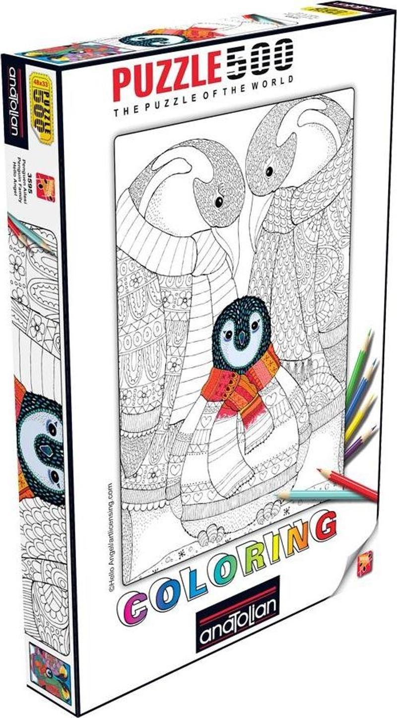 Penguen Ailesi 500 Parça Puzzle