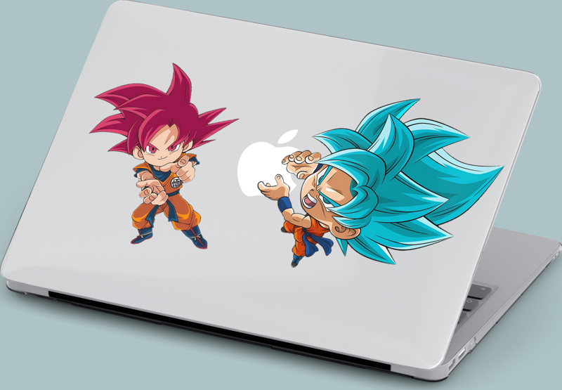 Macbook Pro (M2) Kılıf 13 inç A2251-A2686 Mirmac14 Şeffaf PVC Koruyucu Kapak Goku Anime