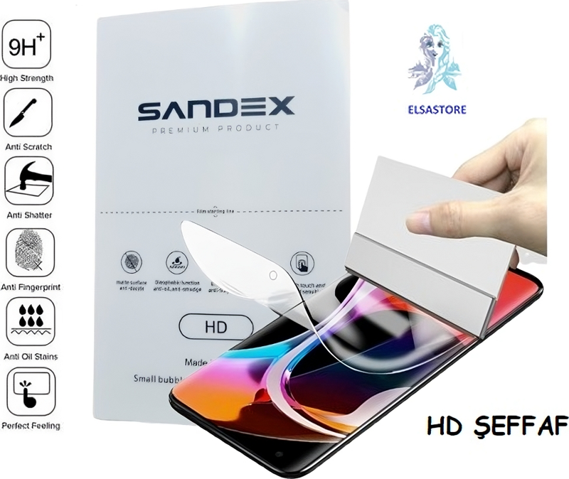 Samsung Galaxy Z FOLD 3 ÖN NANO Ekran Koruyucu Esnek ULTRA İnce SANDEX - HD ŞEFFAF