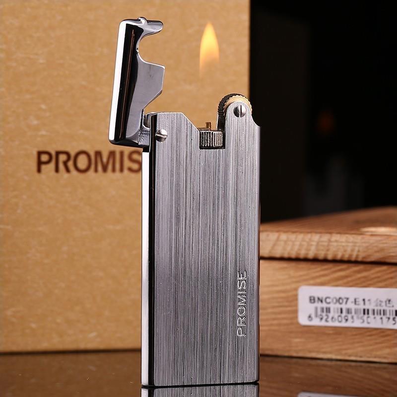 Çelik Depolu Promise Slim Çakmak Gümüş Grisi