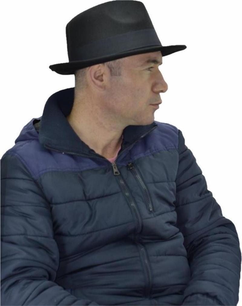 Fötr Fedora Şapka Panama Kasket Siyah
