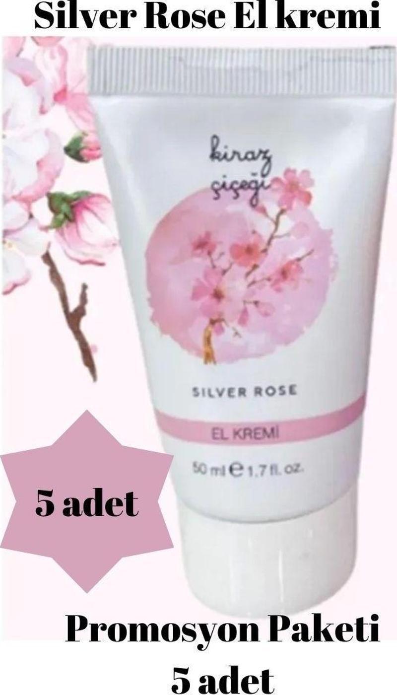 5 adet Silver Rose Kiraz Çiçeği