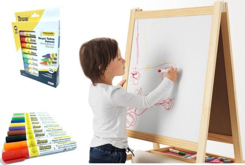 Doldurulabilir Beyaz Tahta Kalemi 10 Lu Set (BR-9511)