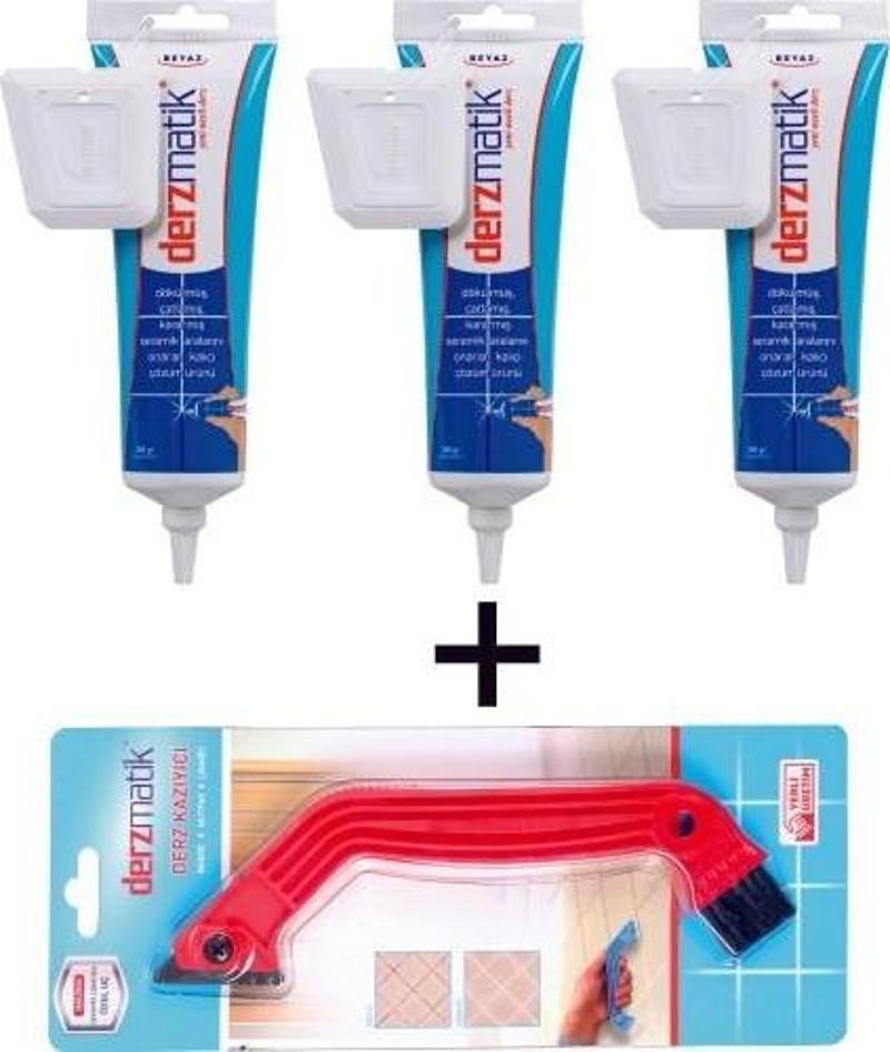 Gaga Uçlu Beyaz 380 Gr. 4'lü + Derz Kazıyıcı
