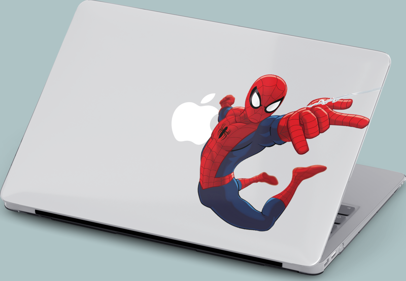 Macbook Pro (M1-M2) Kılıf 14.2 inç A2442-A2779 Mirmac13 Şeffaf Sert Koruma Kılıfı Spiderman