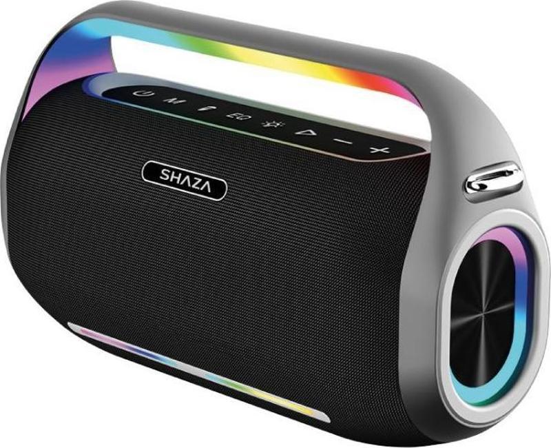 Taşınabilir Bluetooth  Mikrofonlu Hoparlör - 250W Ses Çıkışı Siyah