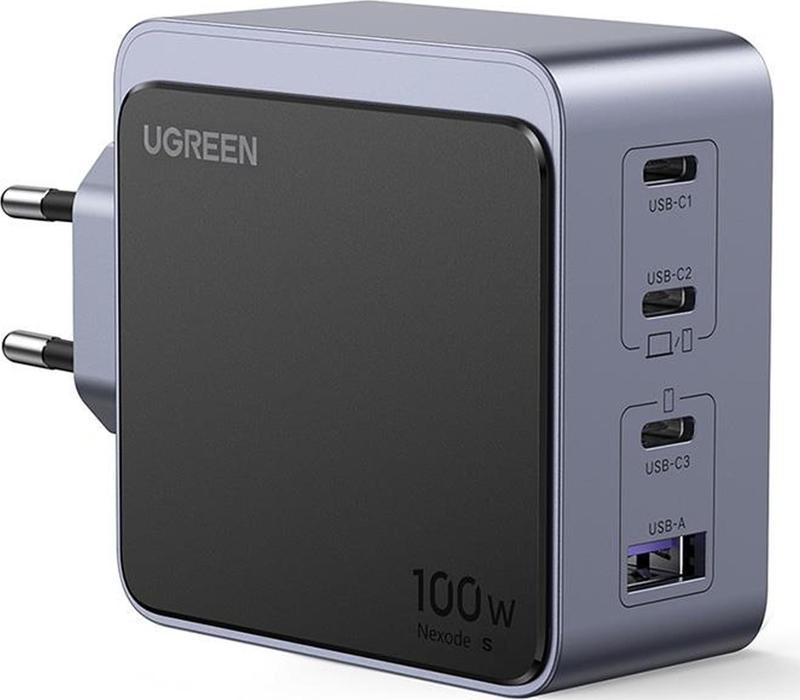 Nexode Air 35043 3xUSB-C+USB-A QC/PD 100W GaN Hızlı Şarj Adaptörü