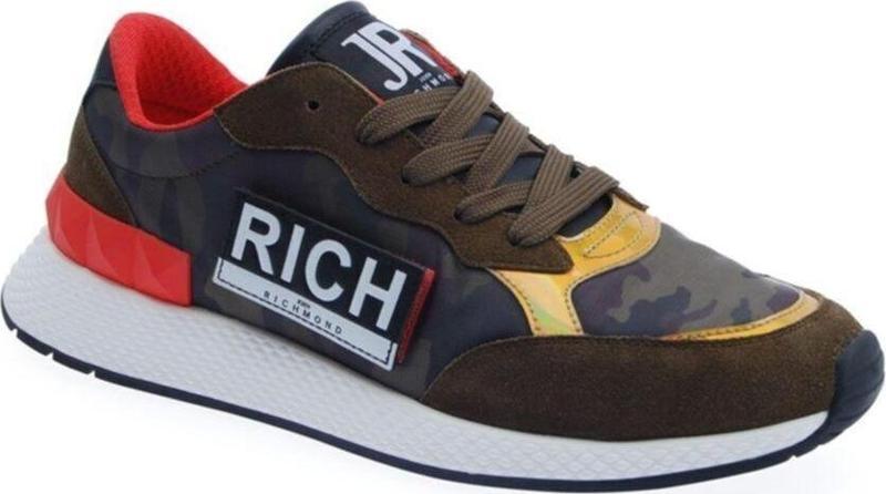 Richmond 3120/CPA Kumaş İçi Deri Yeşil Kamuflaj Sport  Erkek Ayakkabı