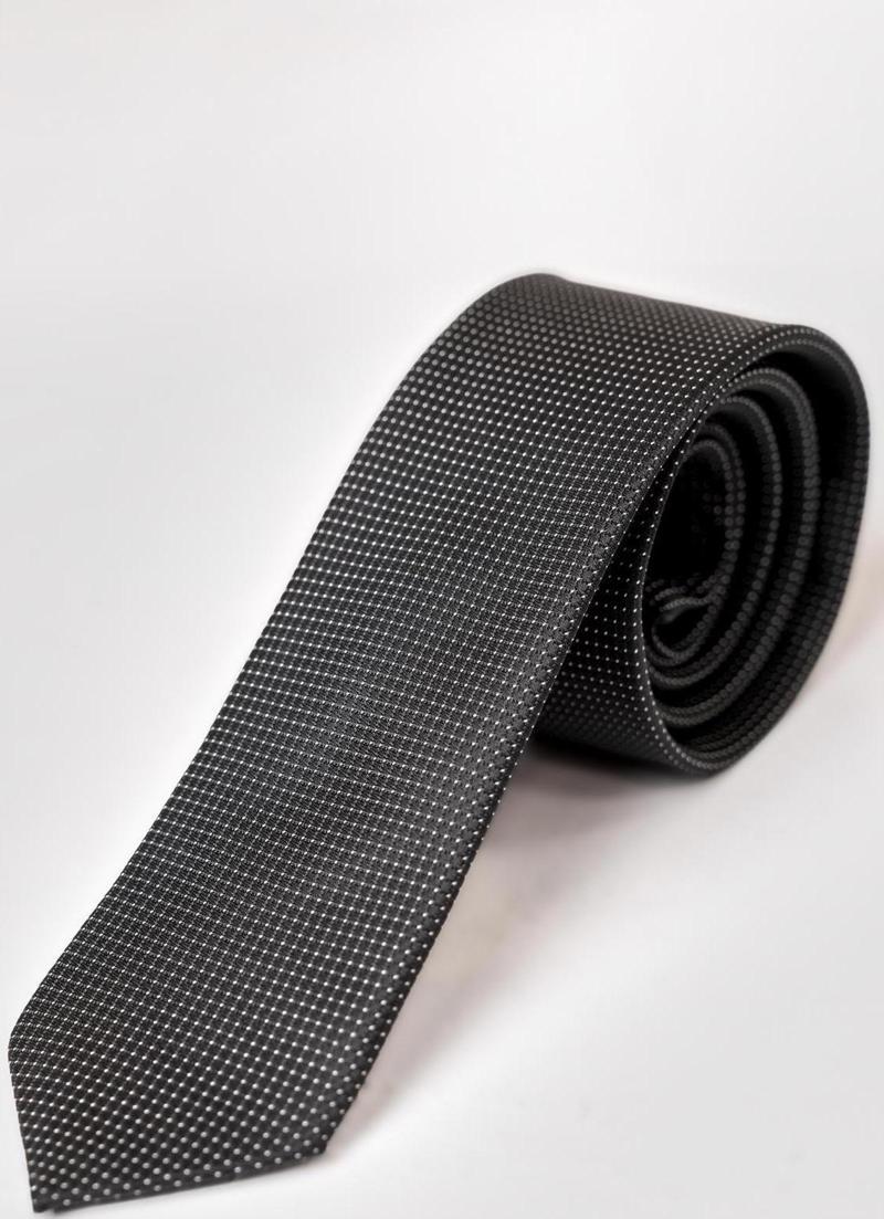 Hand Made Armürlü Siyah Kravat