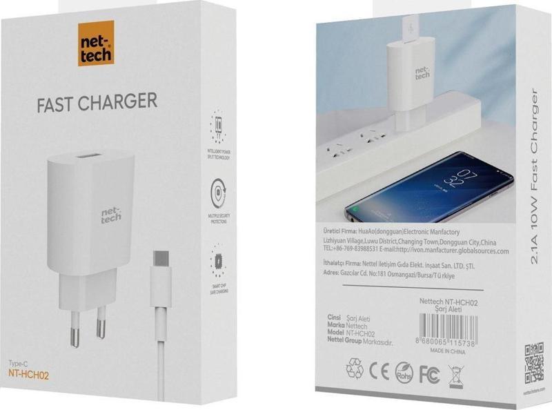 10w Şarj Aleti Samsung-huawei-oppo-micro Usb 2.1a Androidler Ile Uyumlu Hızlı Şarj Cihazı