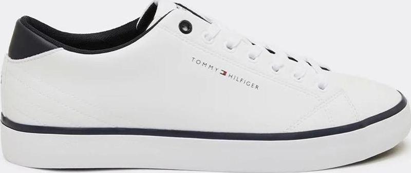 Erkek Düşük Bilek Beyaz Deri Sneaker