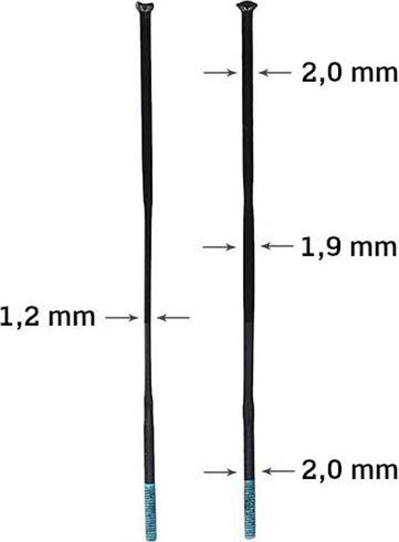 Ultegra WH-R8170-C36 Jant Seti için jant teli 286mm