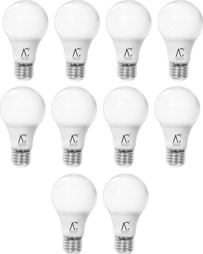 15W Led Ampul 3200K Sarı Işık 10 Adet