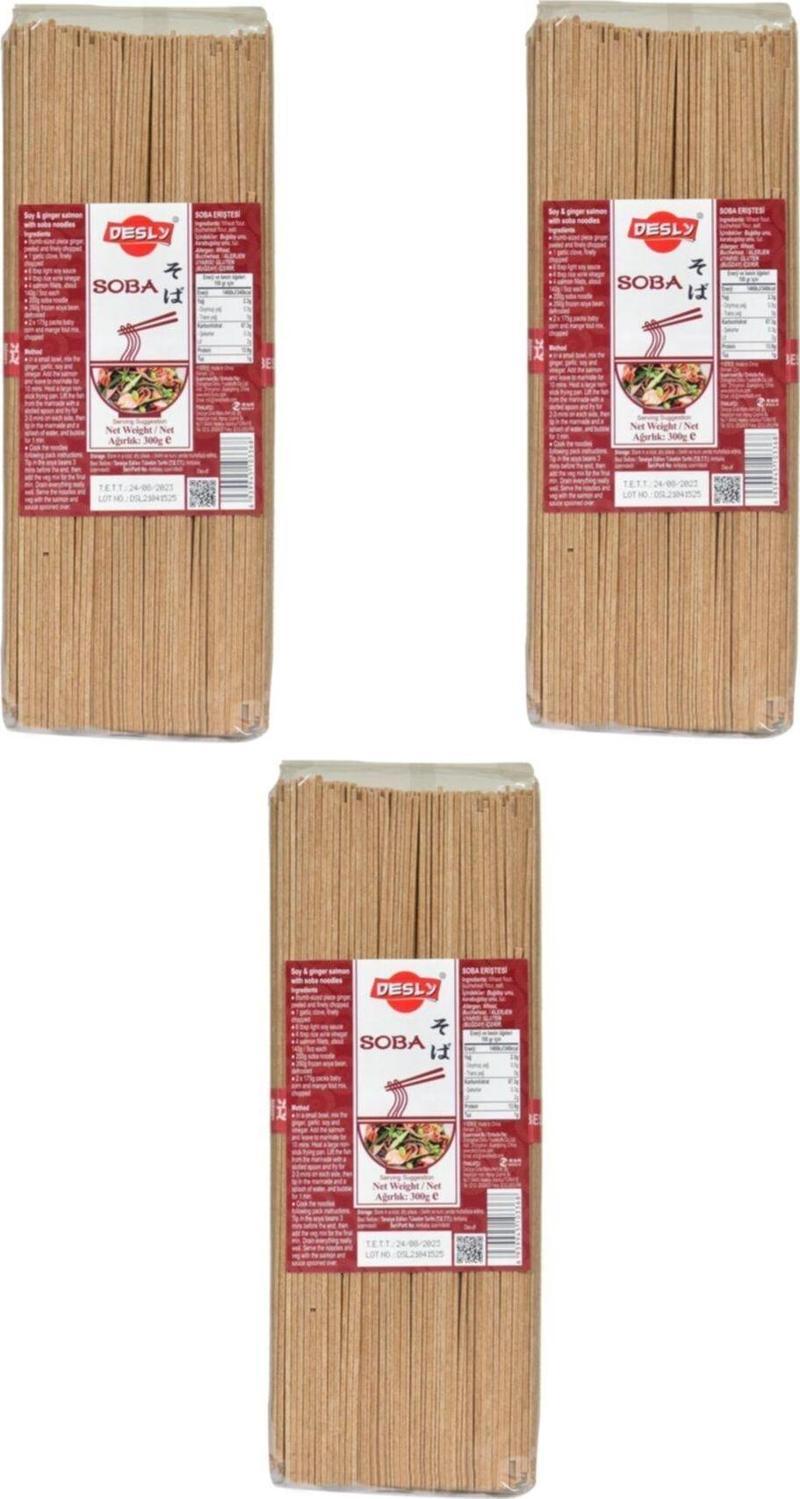 Soba Eriştesi 300 Gr X 3 Adet Set , Japon Eriştesi 300 Gr X 3 Adet Set