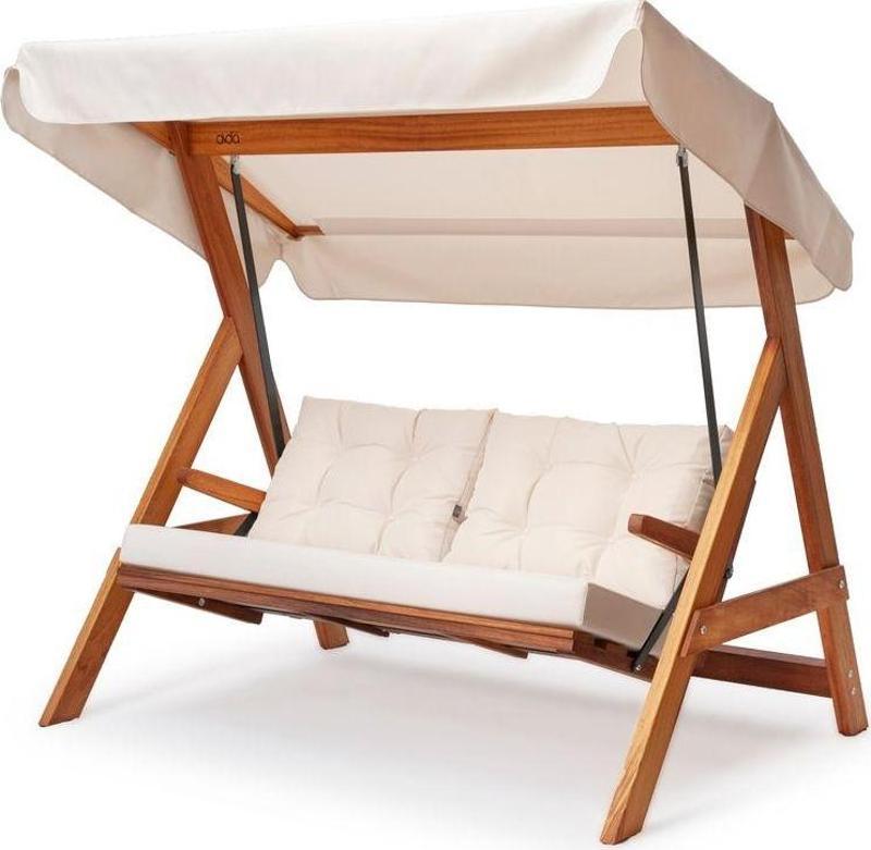 Grand Paris 2000 Iroko Ahşap Salıncak Krem