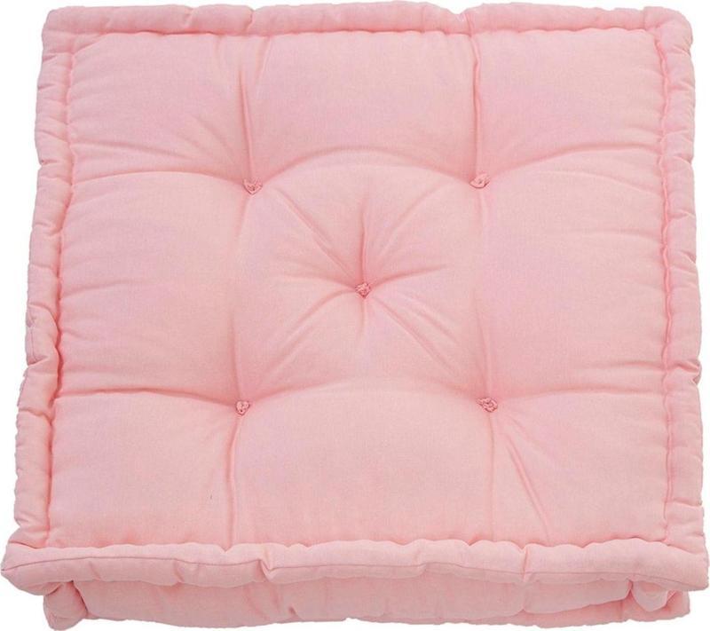 Fransız Yer Minderi 60X60 Puf Pembe