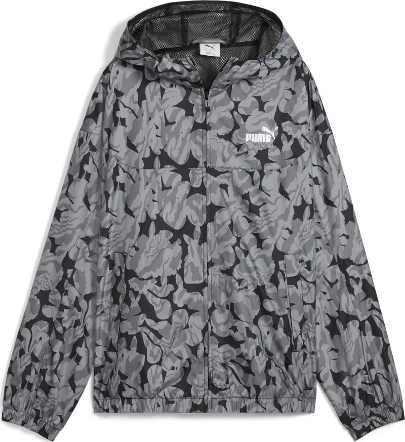 629905-01 Puma Ess Nature 2.0 Relaxed Kadın Yağmurluk-R&amp;uuml;zgarlık Gri