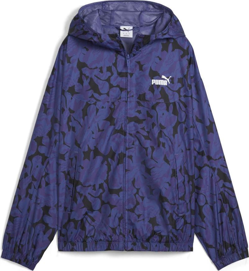 629905-46 Puma Ess Nature 2.0 Relaxed Kadın Yağmurluk-R&amp;uuml;zgarlık Lacivert