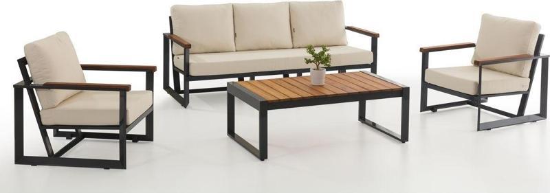 Corbet Bahçe Balkon Oturma Grubu 3+1+1+S