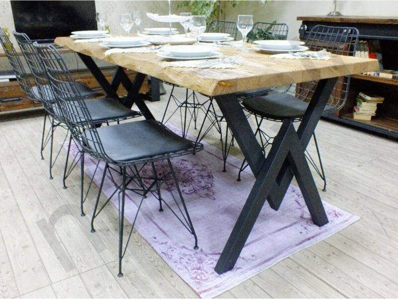 Doğal Ağaç Yemek Masası - ( 85 cm - 185 cm Masa )