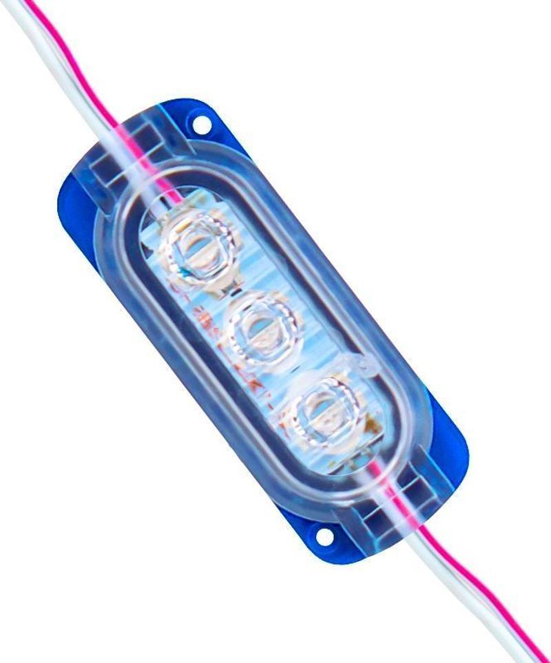 12V 0.6W MAVİ 2835 65X25 MM IP65 120LM 160 DERECE MODÜL LED