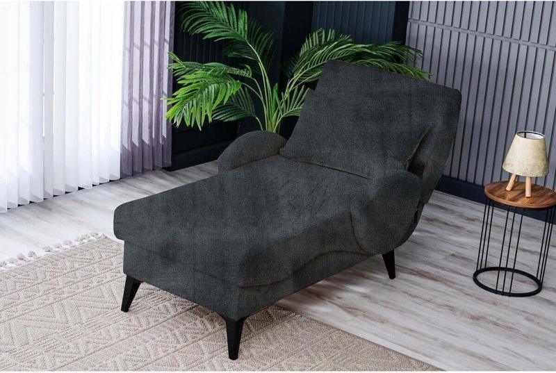 Pascal Desenli Ve Düz Kumaş Plastik Yüksek Ayaklı Minderli Bazalı Modern Kademeli Tv Koltuğu 73X148 cm
