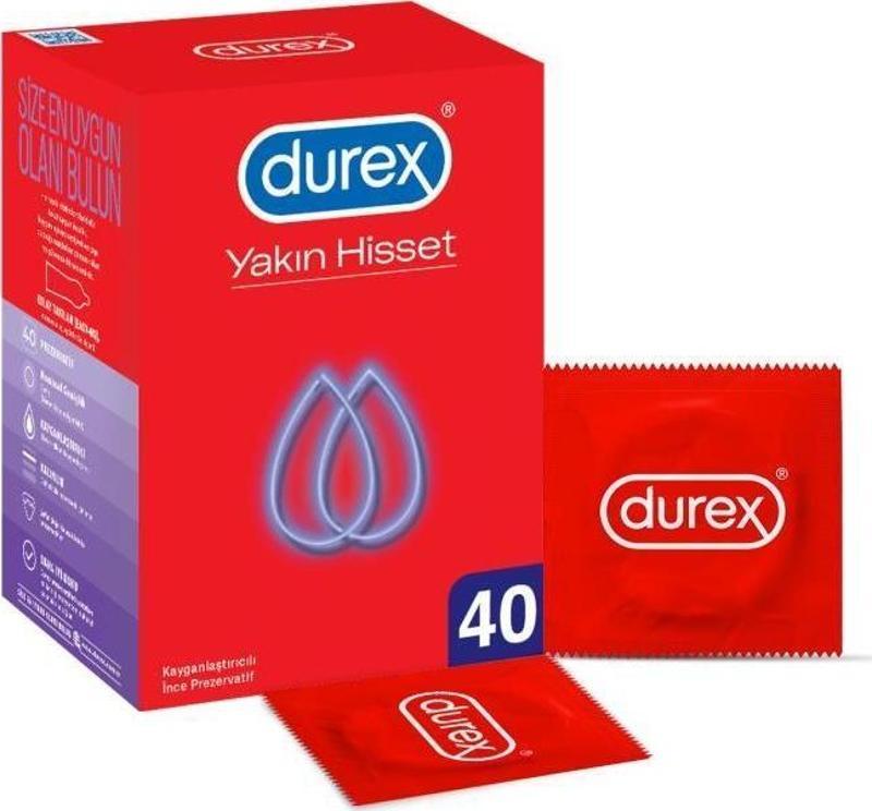Yakın Hisset 40'lı İnce Prezervatif Ekonomik Avantaj Paket