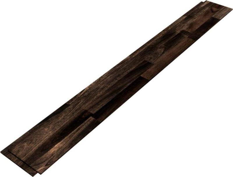 Interbuild Akasya Masif Ahşap Duvar Panelleri Shiplap 1219x152x10 Mm - 5'li Paket - Kahverengi
