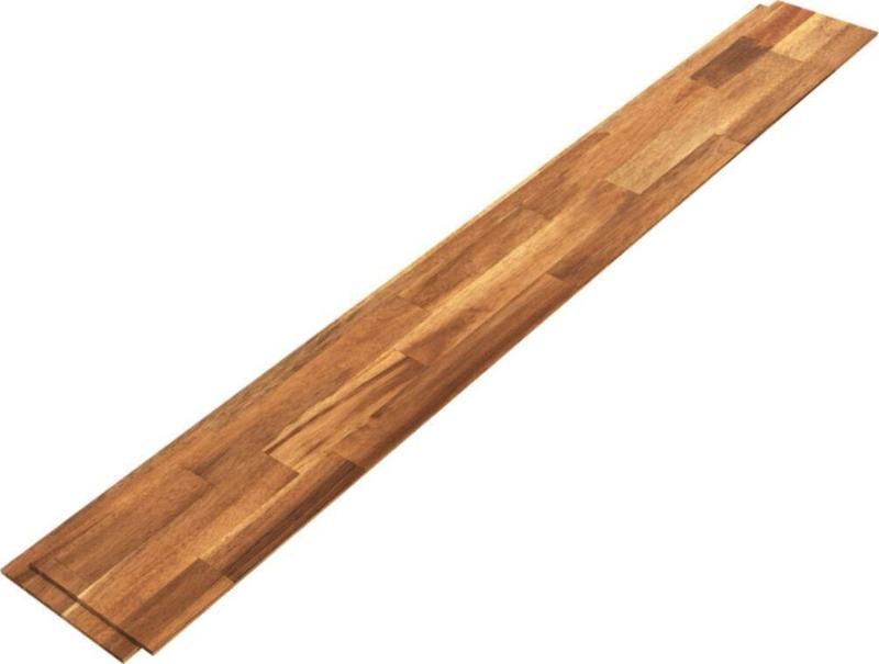 Interbuild Akasya Masif Ahşap Duvar Panelleri Shiplap 1219x152x10 Mm - 5'li Paket - Kahverengi