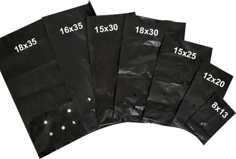 18x35 FİDAN TORBASI 50 ADET KÖRÜKLÜ FİDE PEYZAJ TORBA FİDAN ÜRETİM POŞETİ DELİKLİ