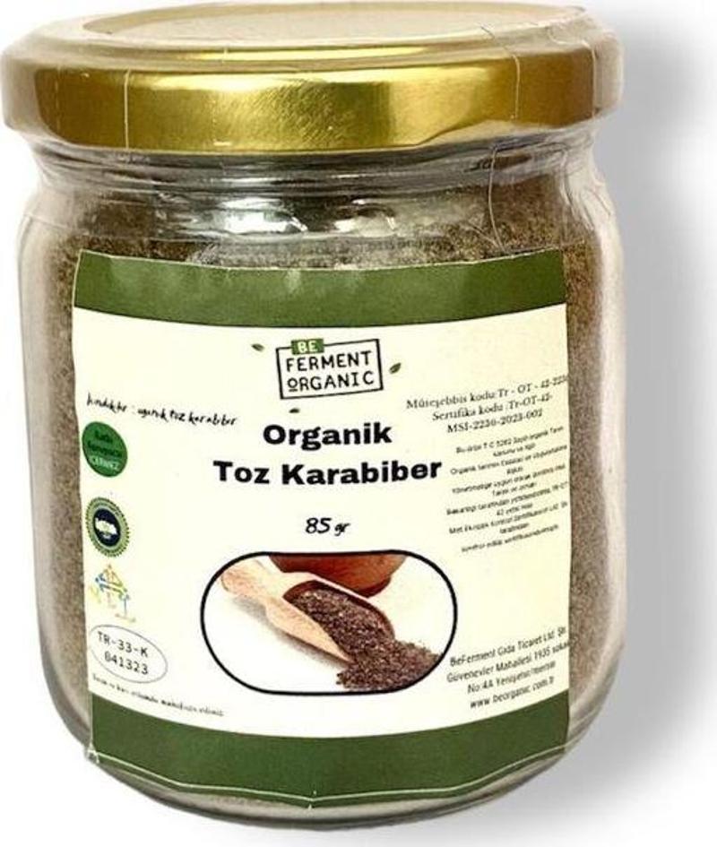 Organik Toz Karabiber 85 Gr