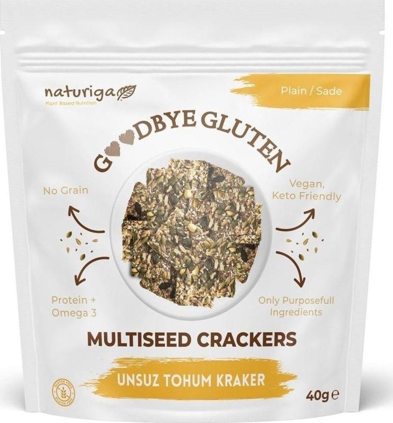 Goodbye Gluten Unsuz Tohum Kraker Sade