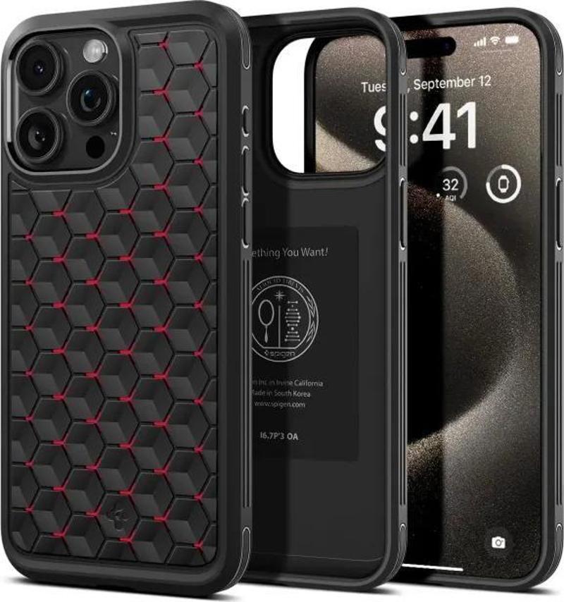 iPhone 15 Pro Max Cryo Armor [Military-Grade Protection] Kılıf Cryo Red