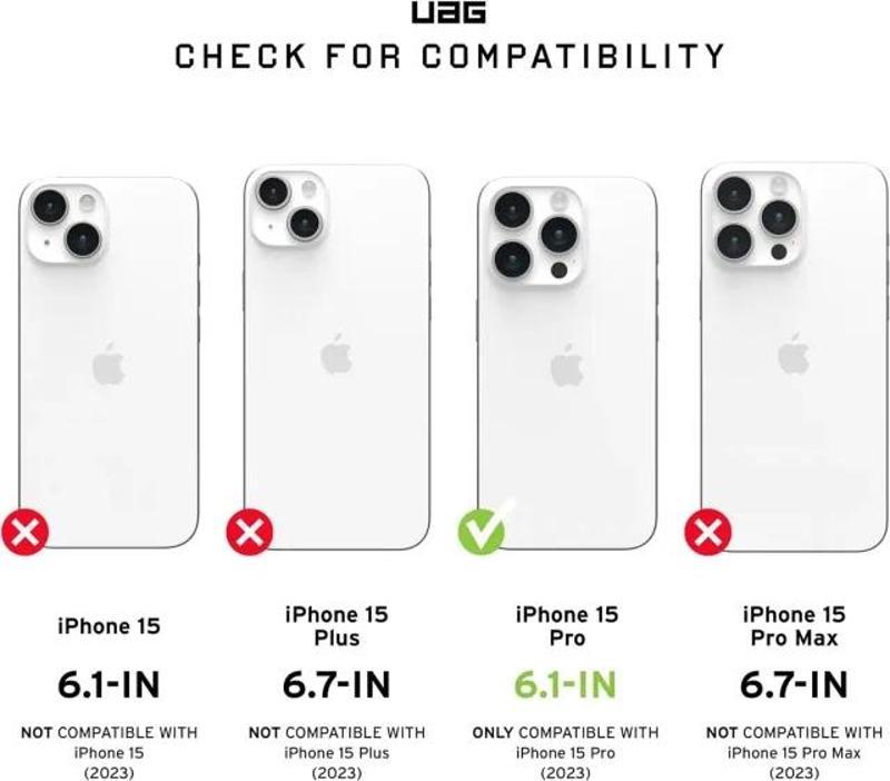 UAG Plyo iPhone 15 Pro Kılıfı Plasma - Ash