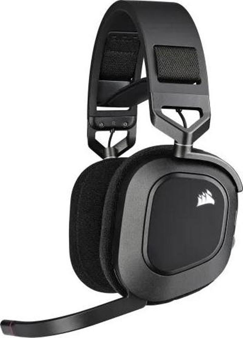 CORSAIR HS80 RGB KABLOSUZ Multiplatform Oyun Kulaklığı Siyah Wireless