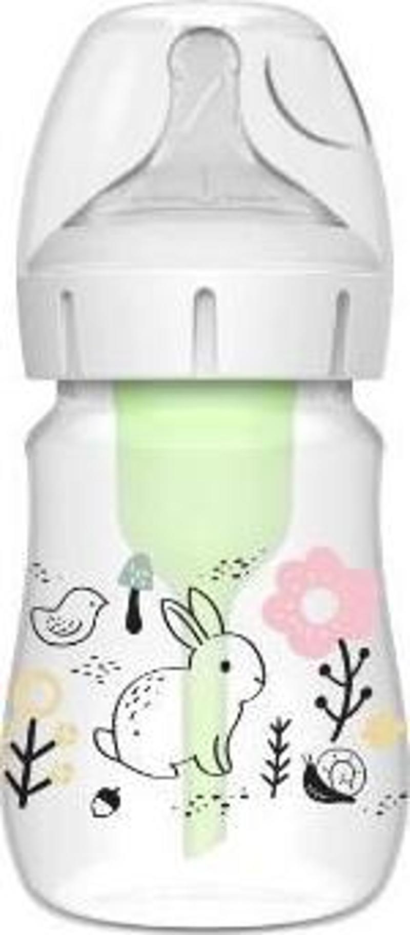 Dr. Browns Geniş Ağız Anti-Kolik PP Biberon 150 ml  Orman Tavşan Desenli