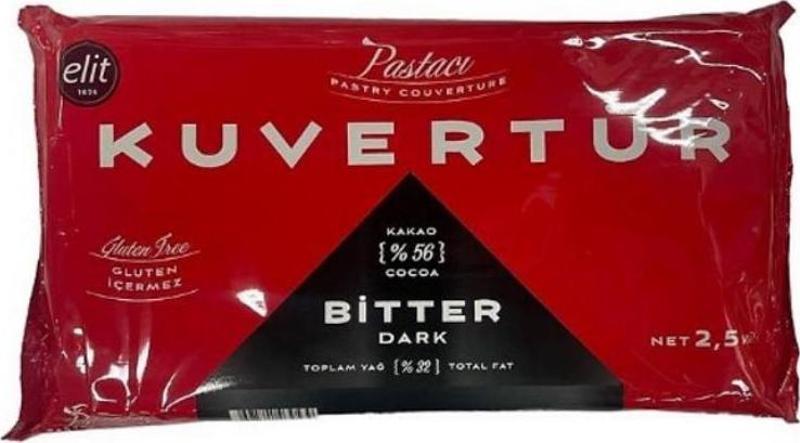 Bitter Kuvertür 2,5 Kg %56 Kakao Pastacı Seri