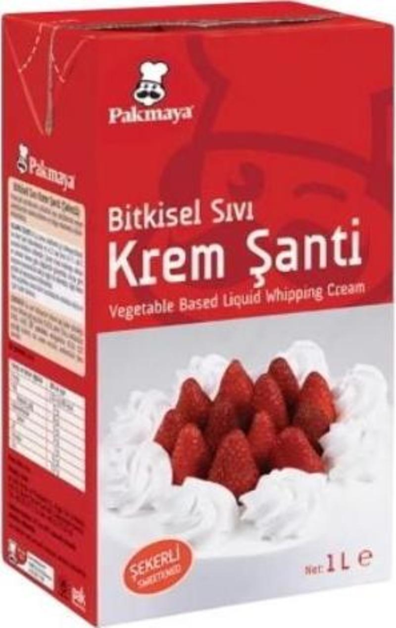 Pakmaya Bitkisel Sıvı Krem Şanti Şekerli (1 L)