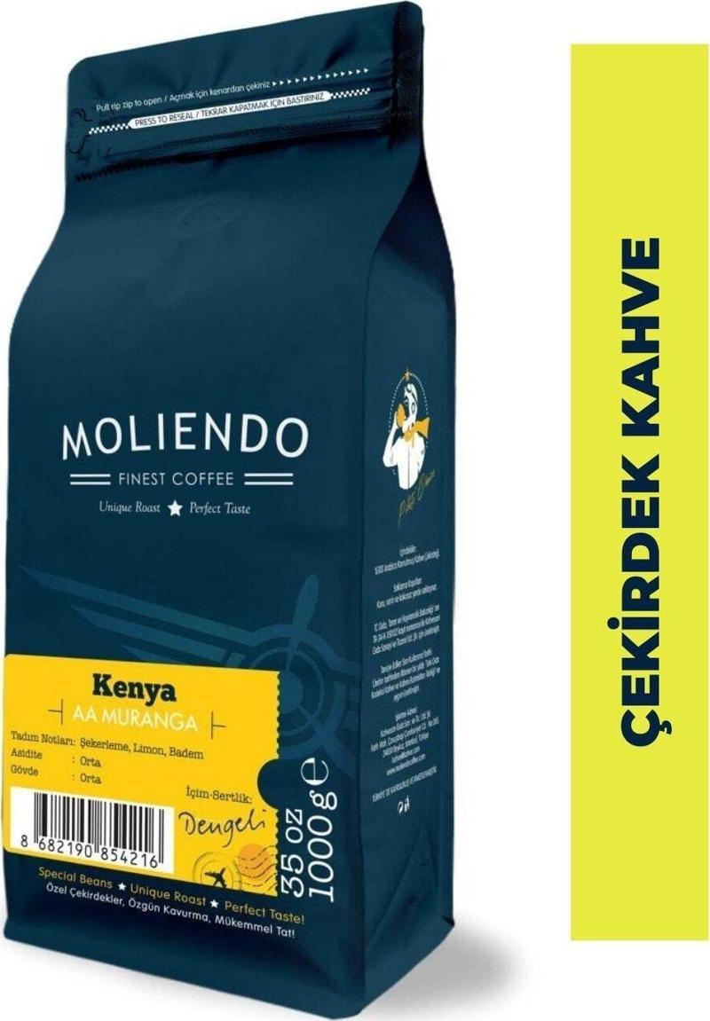 Kenya Aa Muranga Yöresel Kahve (Çekirdek Kahve) 1000 g