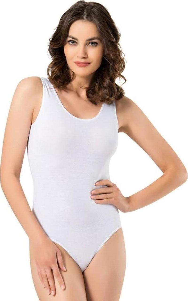 Namaldi Kadın Likralı Geniş Askılı Çıtçıtlı Body 262- 3 Adet