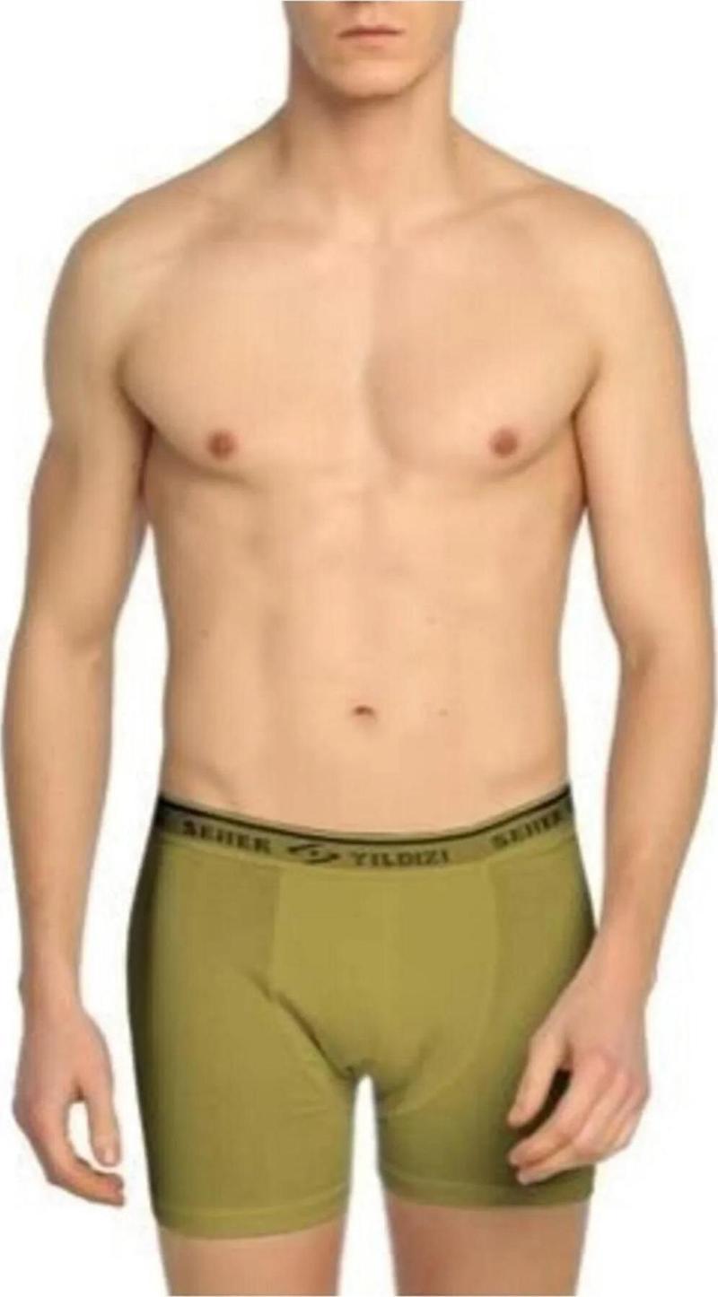 Yıldızı Erkek Likralı Boxer 060 - 6 Adet