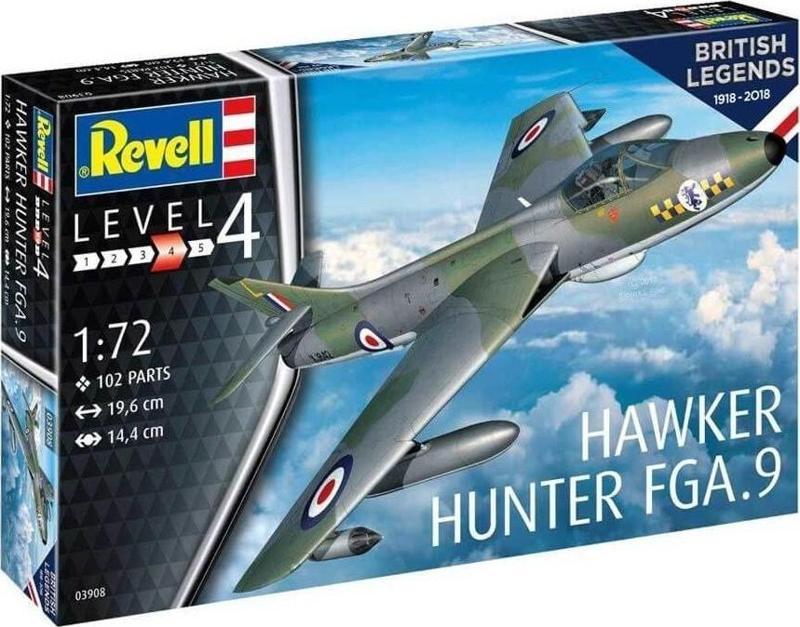 1:72 Hawker Hunter Raf Uçak 3908