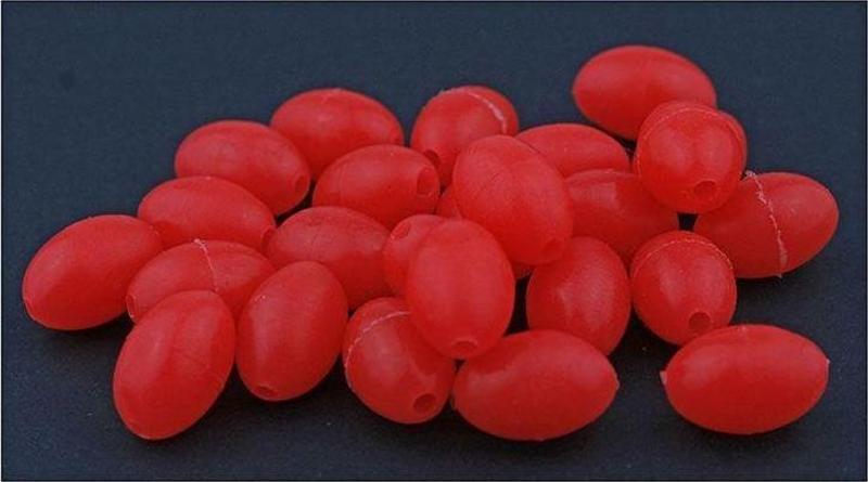 Fosfor Oval Yumuşk Boncuk Krmzı 3*4mm