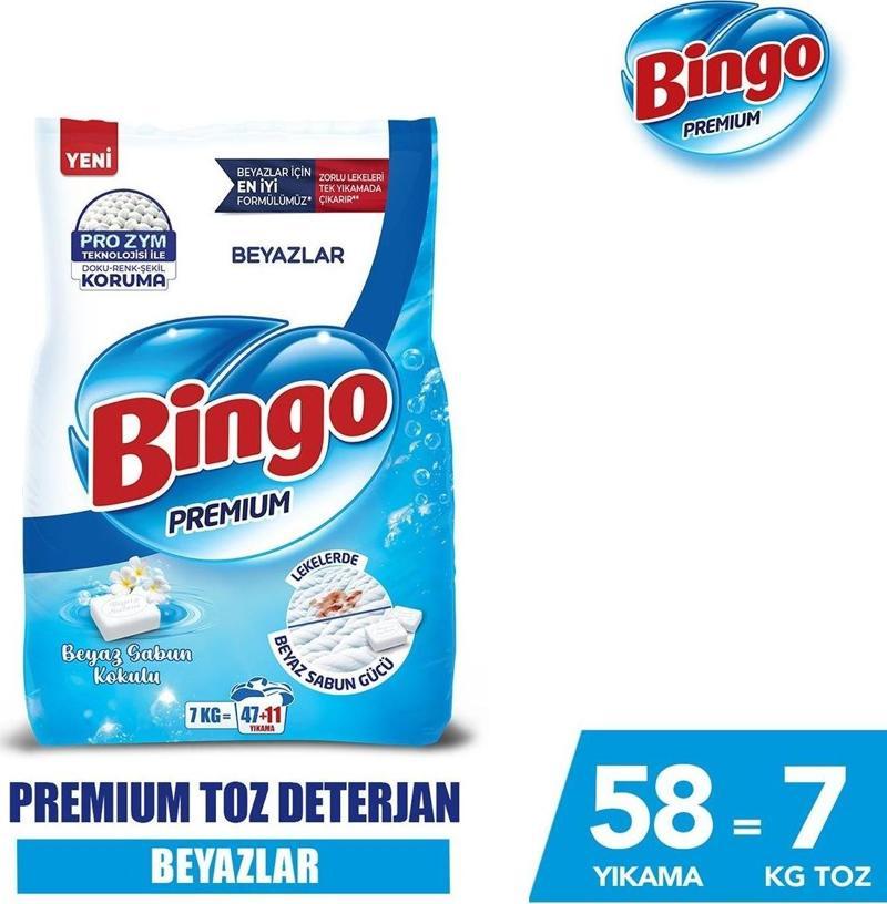 Premium Toz Çamaşır Deterjanı Beyaz 7 kg