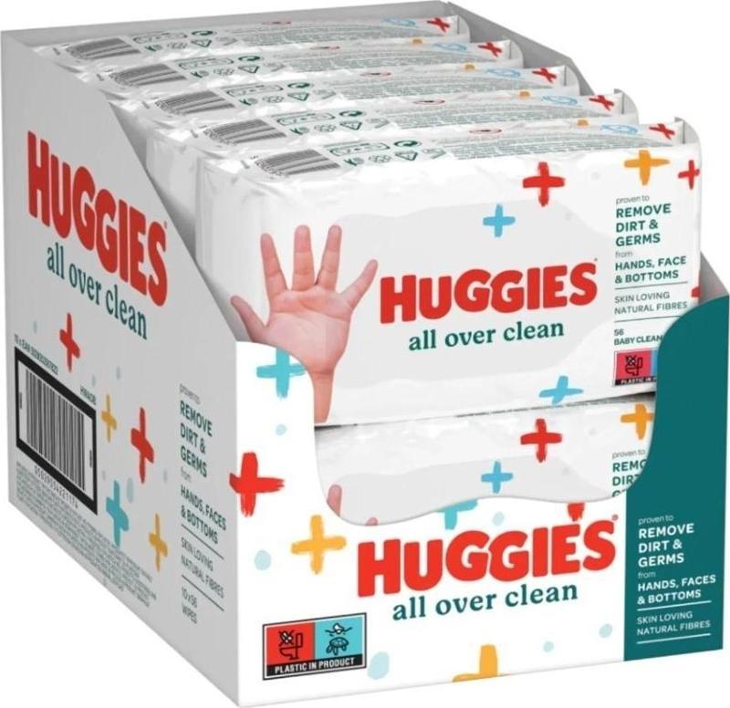 All Over Clean Bebek ve Çocuk Islak Mendili 10x56 Yaprak